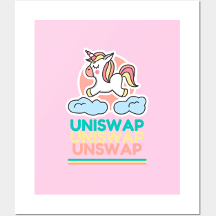 uniswap Unicorn Posters and Art